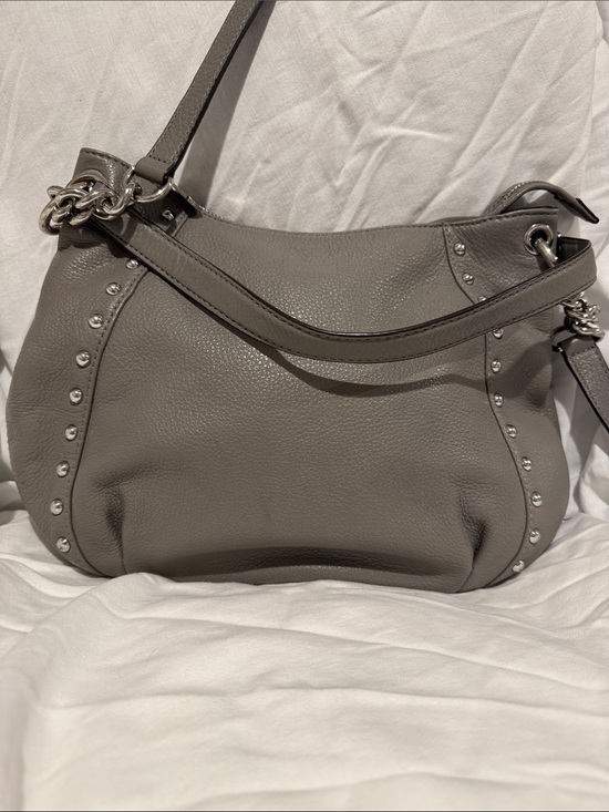 Michael Kors Astor Bag for Sale up to 90% Off: Poshmark Michael Kors Astor Stud-Accent Gray Leather Shoulder Bag